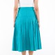 Emerald Pleated Long Skirt
